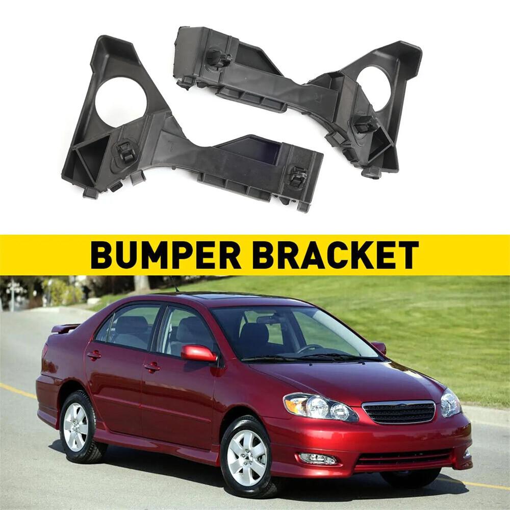1Pair Front Left & Right Bumper Brackets For Toyota Corolla 2003-2008 5211502061
