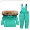 Children's Down Jacket Suit 1-6 Years Old Thickened Ski Suit Two-piece Suit