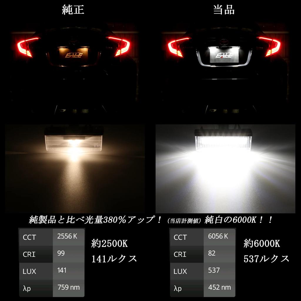 ZWA10 CT200H LED License Lamp License Lamp for Toyota C-HR NHW20 Series ZVW30 Series