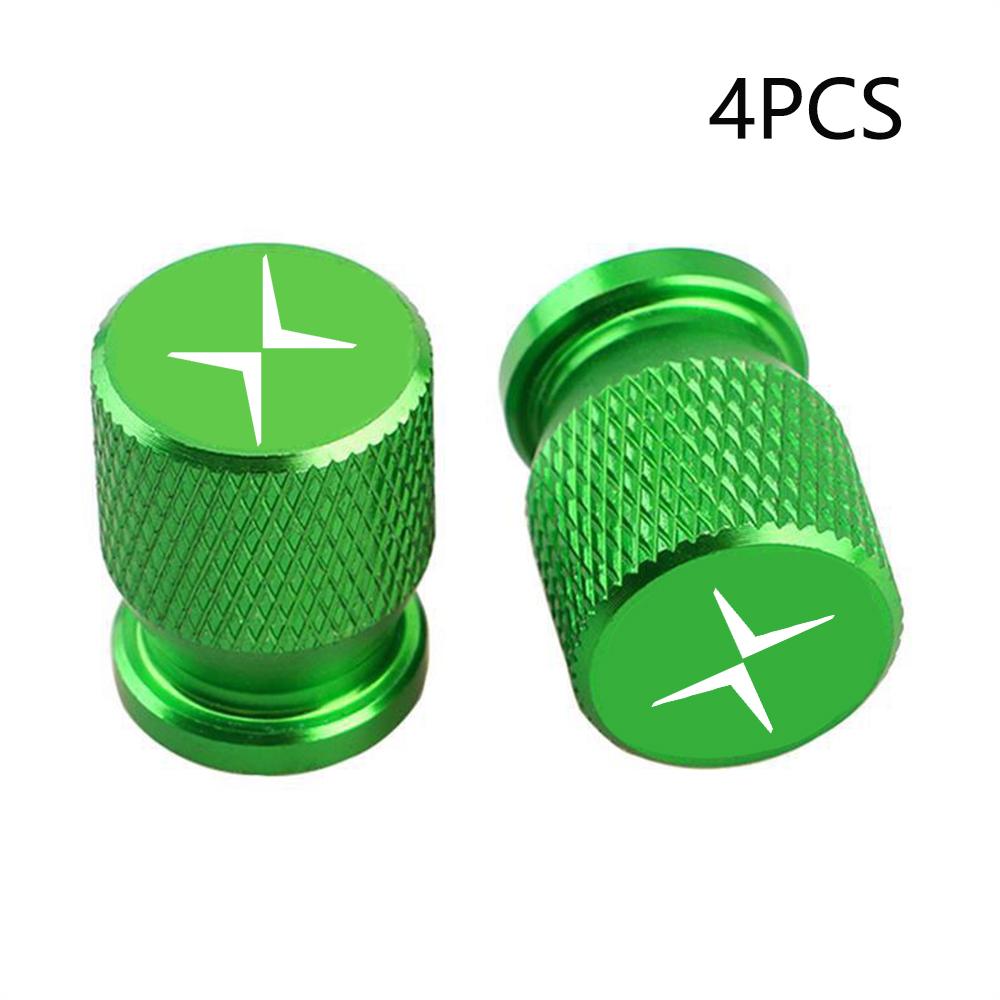 4pcs 4Pcs Car Emblem Tire Valve Covers Dust Caps Wheel Tire Valve Caps Covers for Volvo Polestar 2 Polestar 3