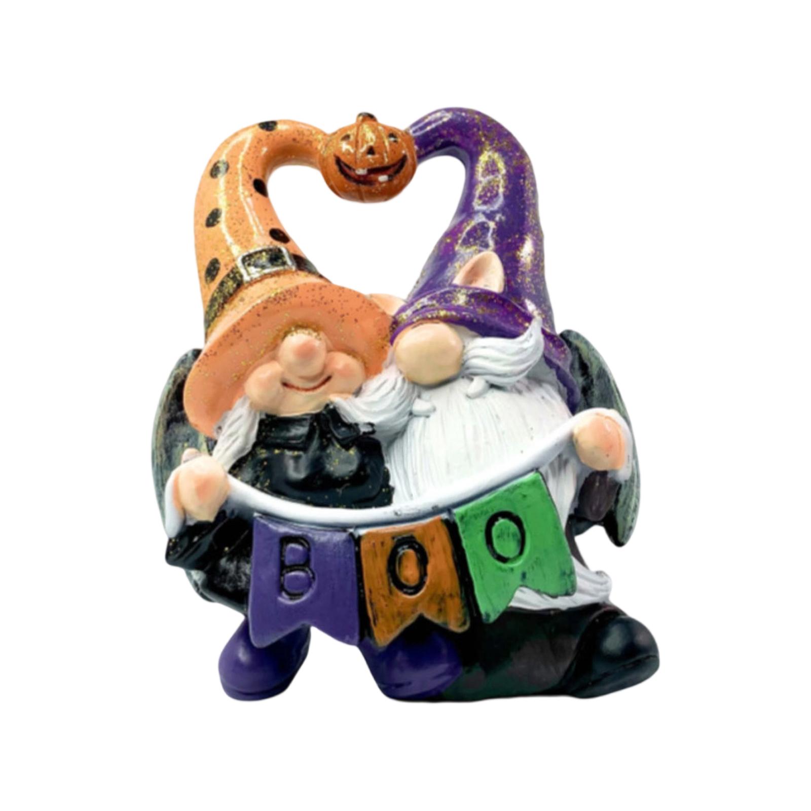 

Хэллоуин Пара Гоблин Фигурка Садовый Гном Статуя Двор Балкон Реквизит One Size