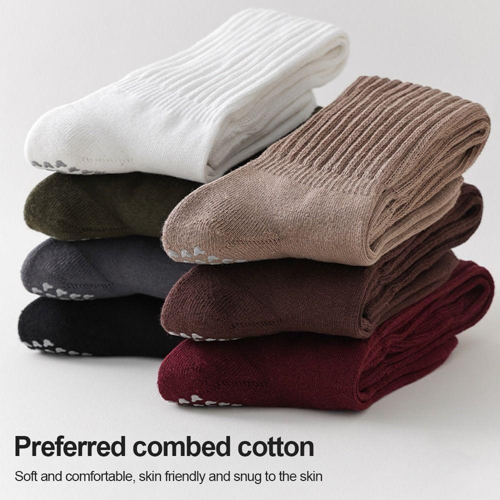 Warm Pilates Socks Cotton Floor Socks New Long Tube Socks  for Women
