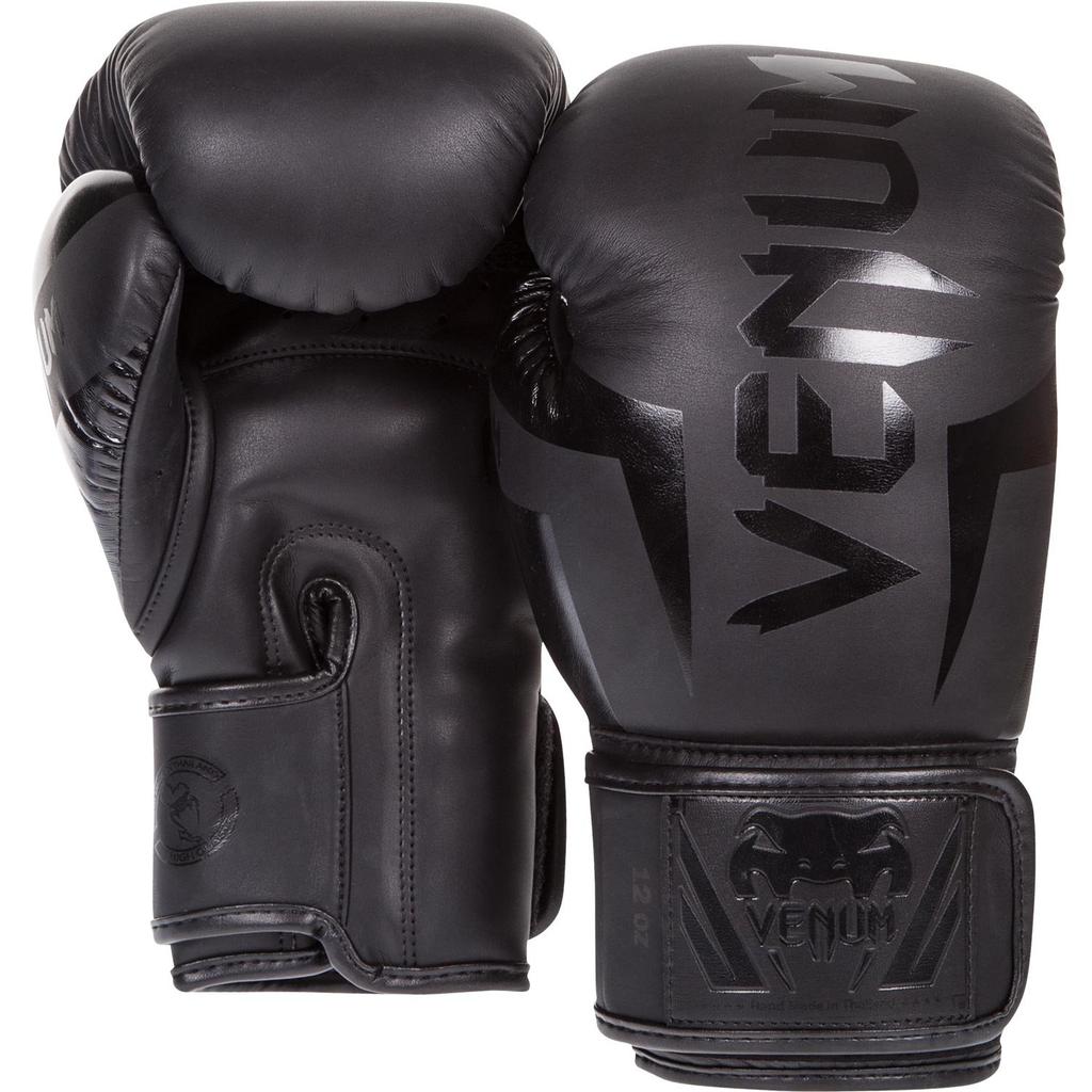 Venum Elite Boxing Gloves Black 16 oz - -