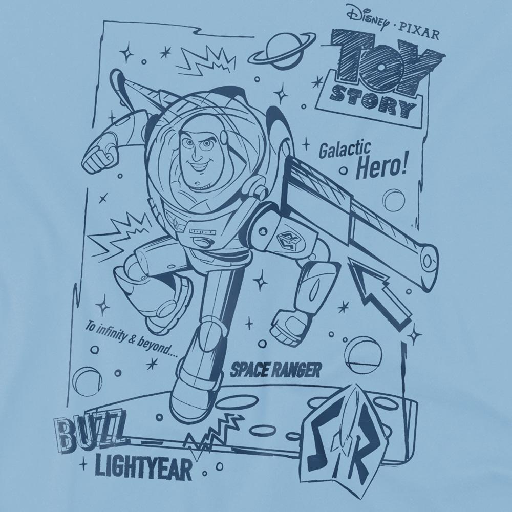 Toy Story Childrens/Kids Buzz Lightyear Sketch T-Shirt