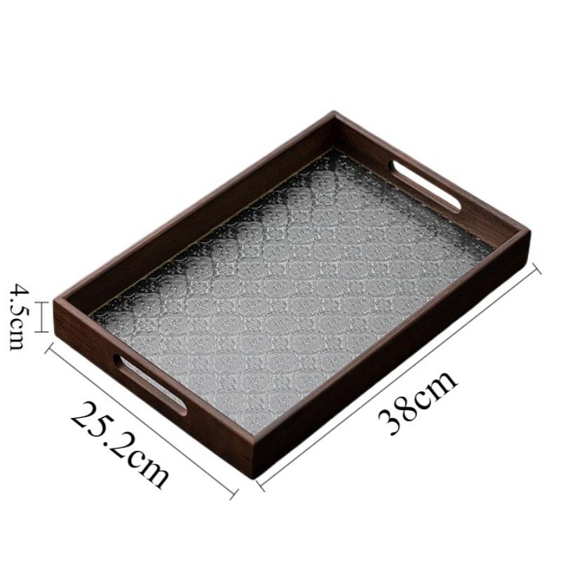 Glass Storage Tray Modern Fruit Trays Elegant Decorative Living Room Tray Beautiful Aesthetic Luxury Serving Plates Home Decor