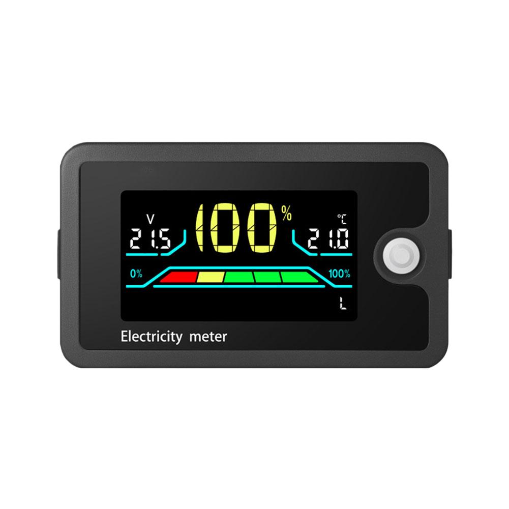LCD Digital Voltage Battery Capacity Indicator For Golf Cart Battery Meter Battery Monitor With Colorful LCD Display For Car RV