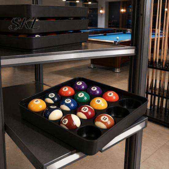 Robuste Pool-Billardkugelablage für 16 Kugeln, 3D-gedruckter Anti-Roll-Halter, Snooker-Transport-Aufbewahrungsschale, Tischzubehör