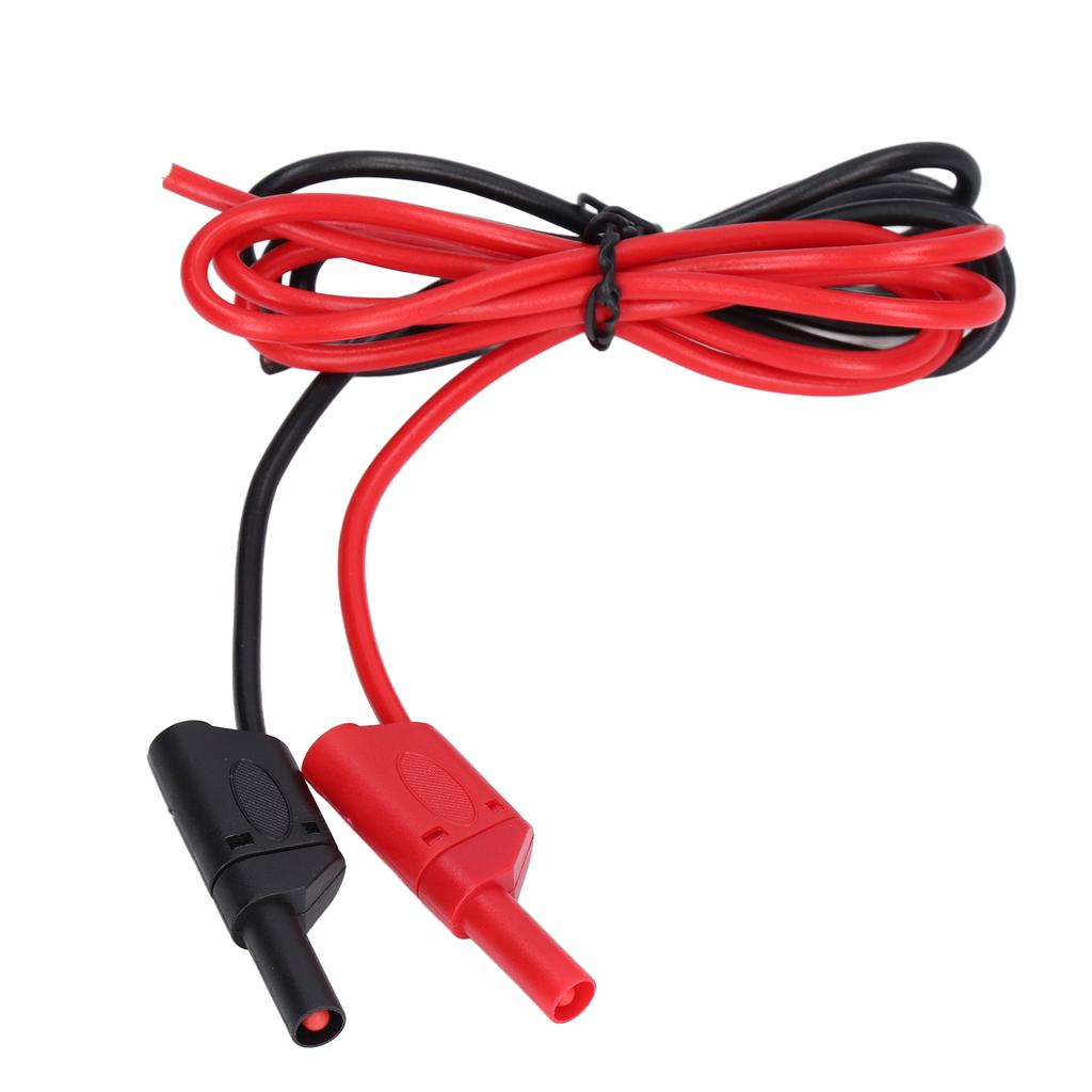 Banana Test Lead 4mm Male to Male 32A 1000V Red Black Set Kit for Battery Electricity