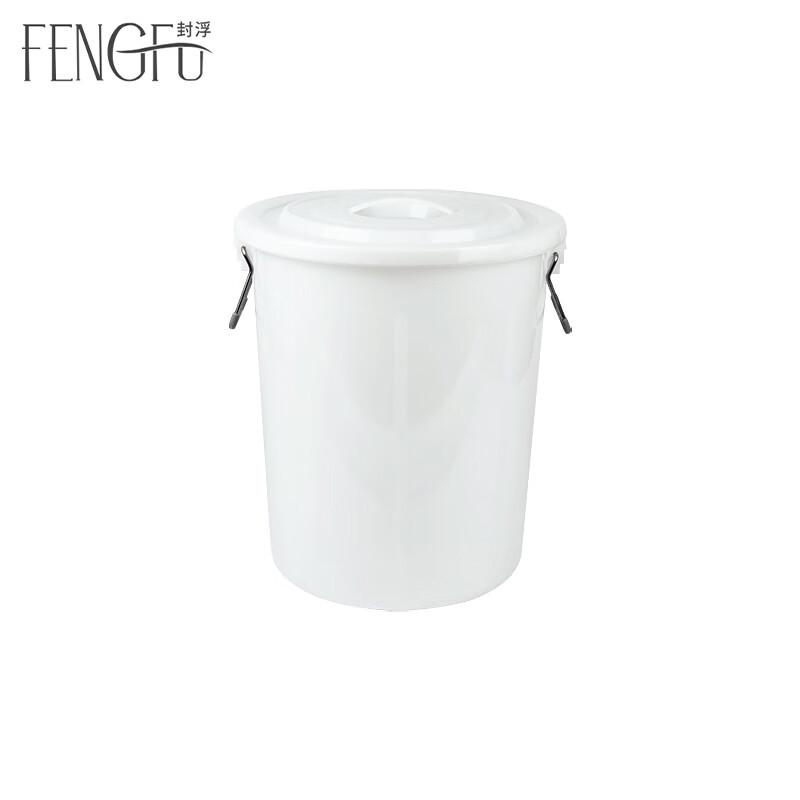 Heavy-Duty Plastic Storage Barrel with Lid