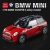 1:18 Große BMW MINI Cooper Simulations-Legierungsauto Modell Kinderspielzeug mit Licht Geräusch Jungen Geburtstagsgeschenke Sammlerstück Dekoration