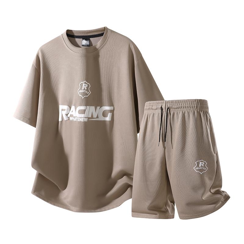 Men's Short Sleeved Set Versatile Casual Sports Two-piece Set