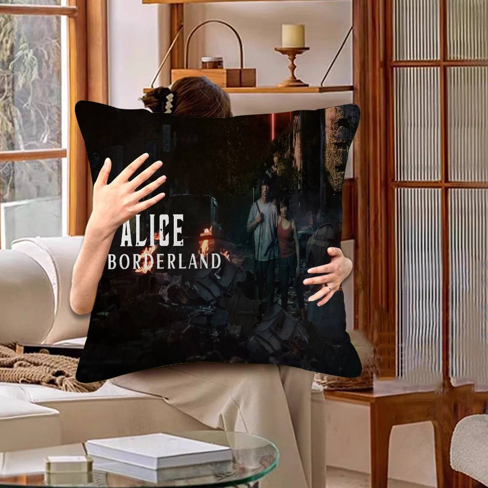 Hot TV A-Alice In Borderland Season Cushion Cover Polyester Sofa Cushions Decorative Throw Pillows Home Decoration Pillowcover