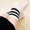 Long Socks With Three Stripes And Over The Knee College Style Performance Dance Women's Pressure Cotton Stocking