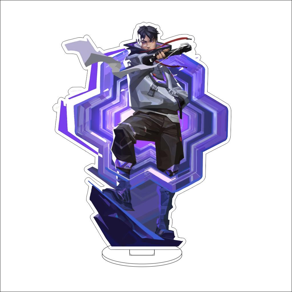 16CM VALORANT Acrylic Stand Model Waylay/Tejo/Clove/Vyse/Deadlock Figure Stand Halloween Gifts
