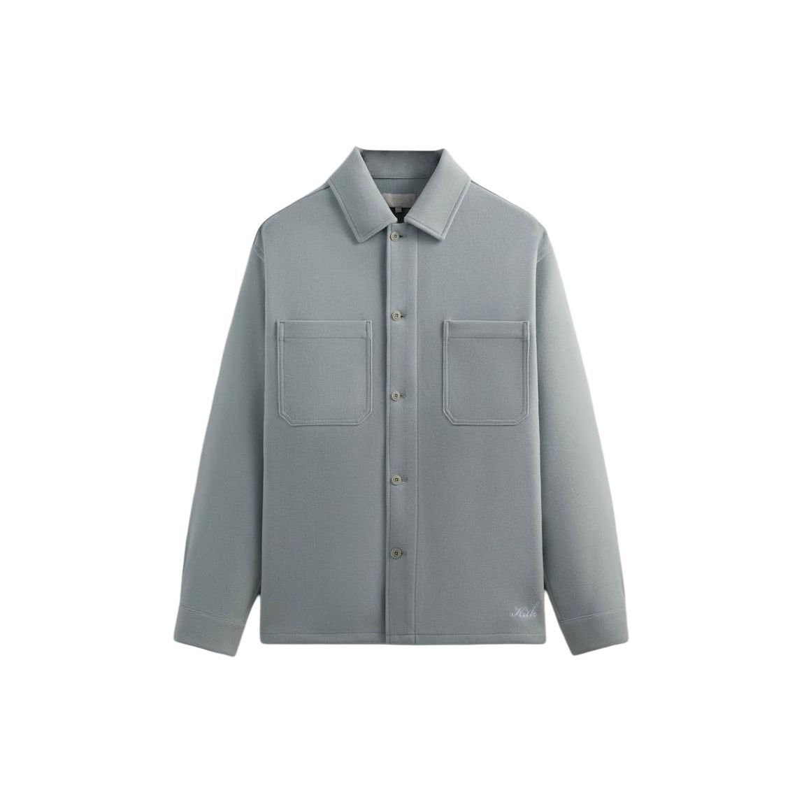 

Kith Фетровое джерси Ace на пуговицах Рассол Мужские Топы Зеленый KHM031819-5014 M