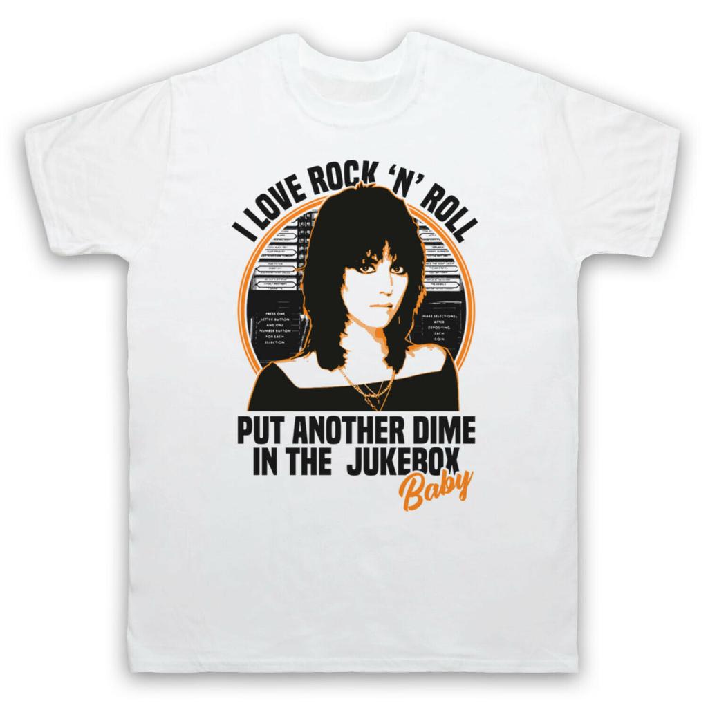2025 T-shirts Are Selling Well in Summer JOAN JETT I LOVE ROCK N ROLL DIME JUKEBOX BABY Pure Cotton T-shirt