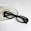 1/2pcs  New Small Frame Oval Anti-Blue Light Glasses For Women Trendy Clear Lens Transparent Glasses Luxury Black FrameGlasses