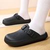 Fashion Men's Shoe Platform Mules Half Beach Slides Fun Eva Low Price Clappers 2025 Designer Luxury Trend Casual Original Male Slipper