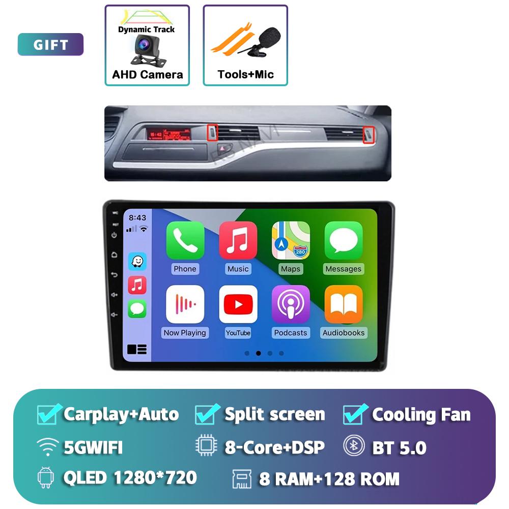 ABX2   Android 15 Carplay Car Radio Multimedia For Citroen C5 2008 2009 2010 -2017 navigation video DVD Autoradio Stereo 2din Head Unit