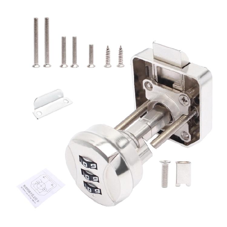 Marine 3 Digit Combination Lock For Vehicle Cabinets Home Drawers Weatherproof Metal Resetable Code Design