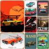 Metal Tin Signs Plaque Old Classic Cars Wall Decoration Vintage Art Posters Iron Painting for Man Cave Home Cafe Garage Club Bar