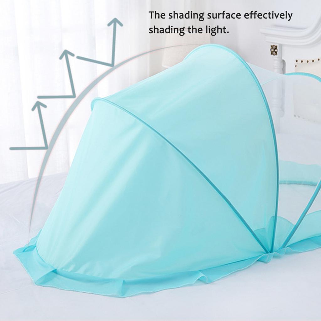 Foldable Portable Baby Mosquito Net Mongolian Tent Style Blackout Medium 110x60x55cm for Kids
