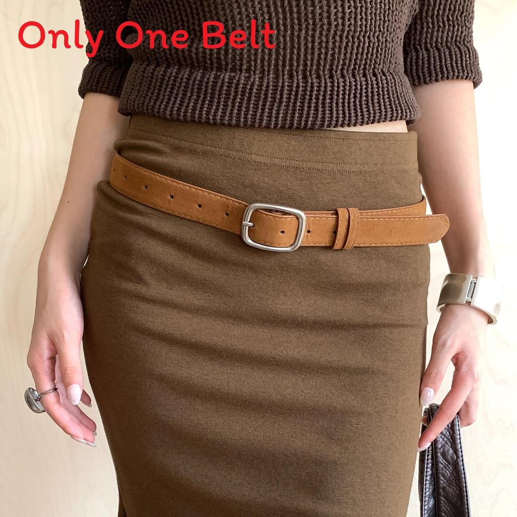 Melard Style Pu Leather Womens Business Belt With Metal Buckle For Office Wear
