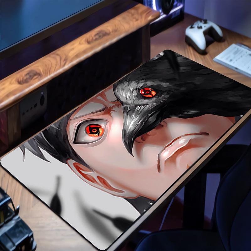 Mousepad PC Gaming Accessories Computer Cabinet Extended Mat NonSlip Mouse Pad Naruto Shisui Uchiha Anime Keyboard Pad Desk Mat