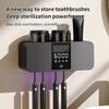 Intelligent Drying Toothbrush Holder Toothbrush Disinfector Wall Mounted Toothbrush Sterilizer Mouthwash Cup Set