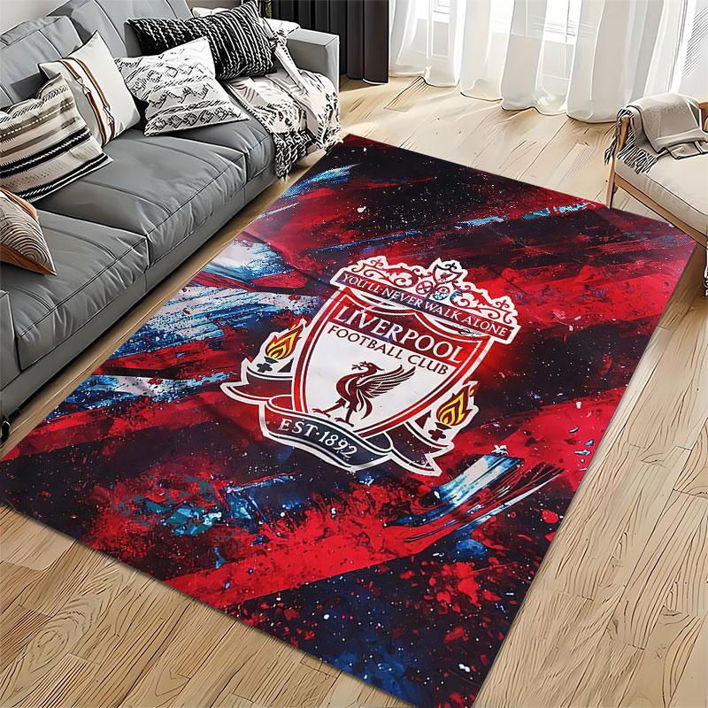 Liverpool Football Club Logo Carpet Suitable As a Non-slip Mat for the Living Room or Bedroom Sofa