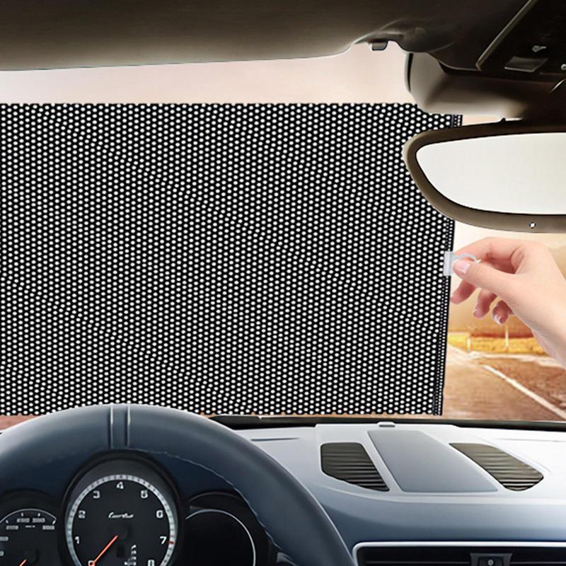 Roller Car Window Shade Retractable Car Sunscreen Curtain Window Sun Visor For UV Rays And Heat Protection Car