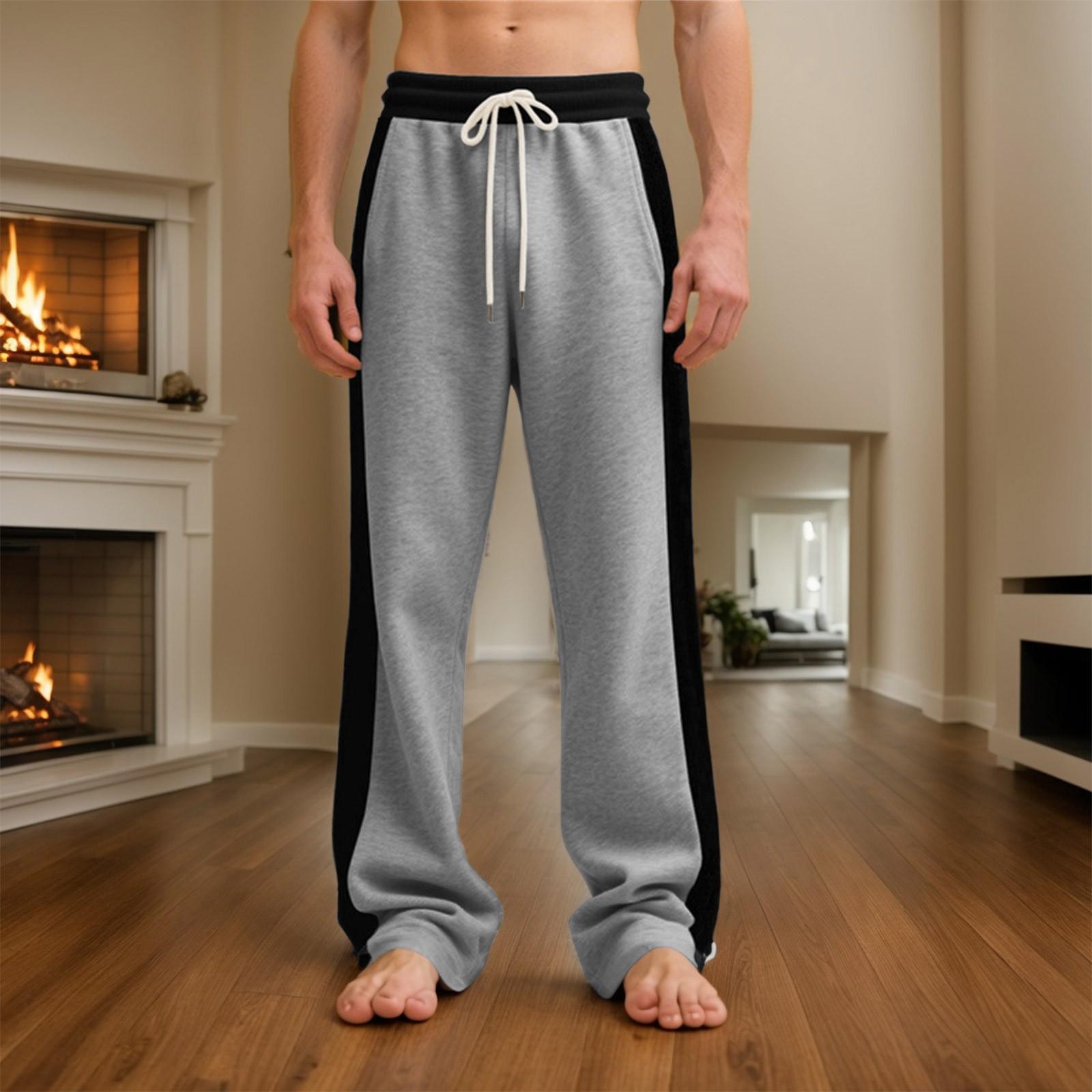 

Мужские повседневные брюки на шнурке, все дышащие мужские брюки на шнурке, весна и осень, винтажные пэчворк, новые мужские свободные прямые брюки на шнурке M