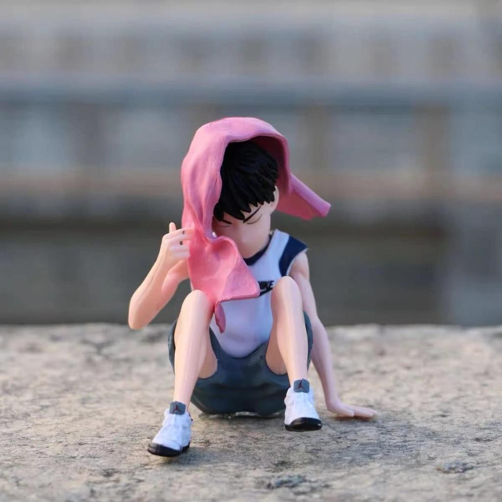 Slam Dunk Figures: Hanamichi Sakuragi, Ryota Miyagi, Hisashi Mitsui, and Kaede Rukawa. Model Toy Anime Figures, Approx. 7-8cm, Set of 5.