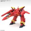 HG Macross 7 Kai Fire Valkyrie Sound Booster Equipped Scale Color Coded Plastic Model VF-19 1/100