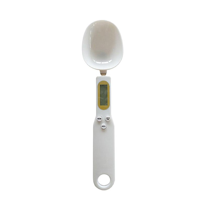 Lcd Digital Measurement Adjustable Weighing Spoon Kitchen Scale Electronic Measuring Spoon Coffee Powder Scale Baking Scale белый