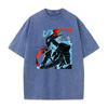 Japan Anime Solo Leveling Igris Cool Print Tee Men Women Manga Cotton T Shirts Vintage Washed Tshirt Harajuku Male T-shirt