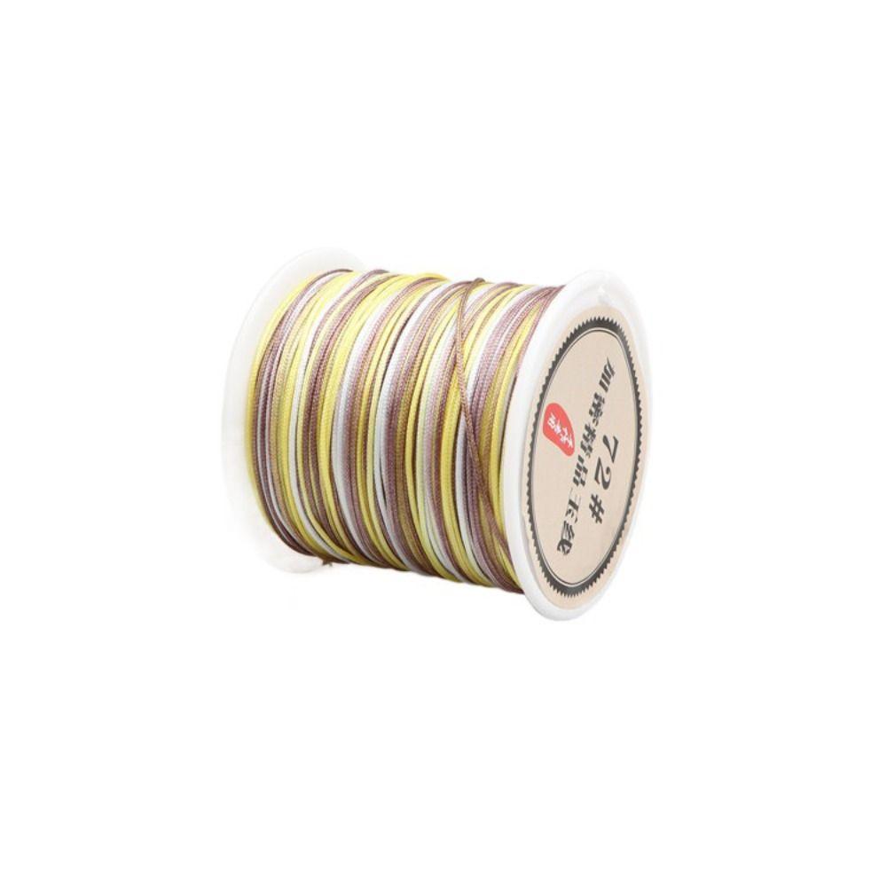 Nylon DIY Chinese Knot Jewelry Making Bracelet Rainbow Rope Braided String Thread Cord Macrame Cord