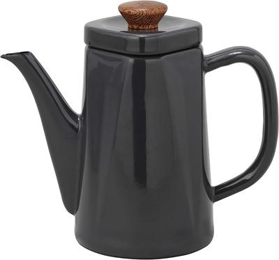 Nodahoro Kaffeekanne, Emaille, hergestellt in Japan, Ambi-Grau, 1,2 l, ANB-1.2PGR