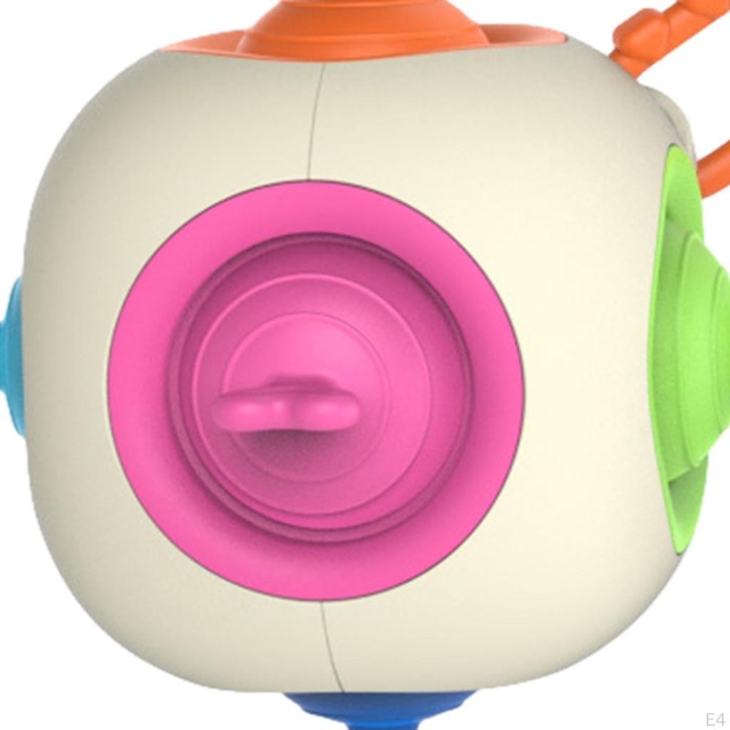 Baby Teether Ball with Suction Cup Busy for Infants Toddlers Girls Style A