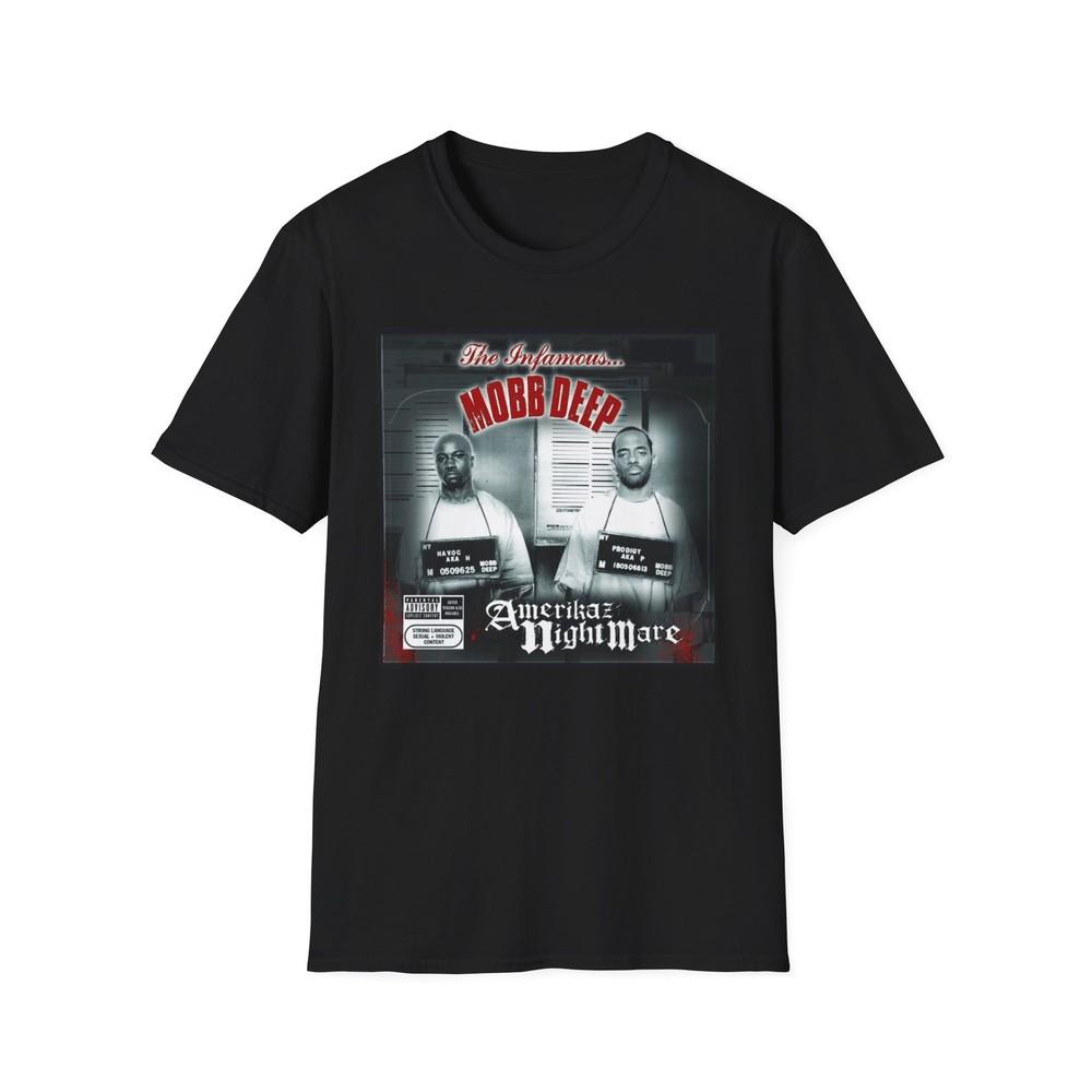 Mobb Deep TShirt Amerikaz Nightmare Shirt Hip Hop Tee Mobb Deep Fan TShirts Unisex T-Shirt XXL