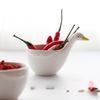 Cartoon Ceramic Saucer Ceramic Dipping Plate with Handle Sauce Plate Duckling Bowl Snack Yogurt Nut Dessert Salad Bowls