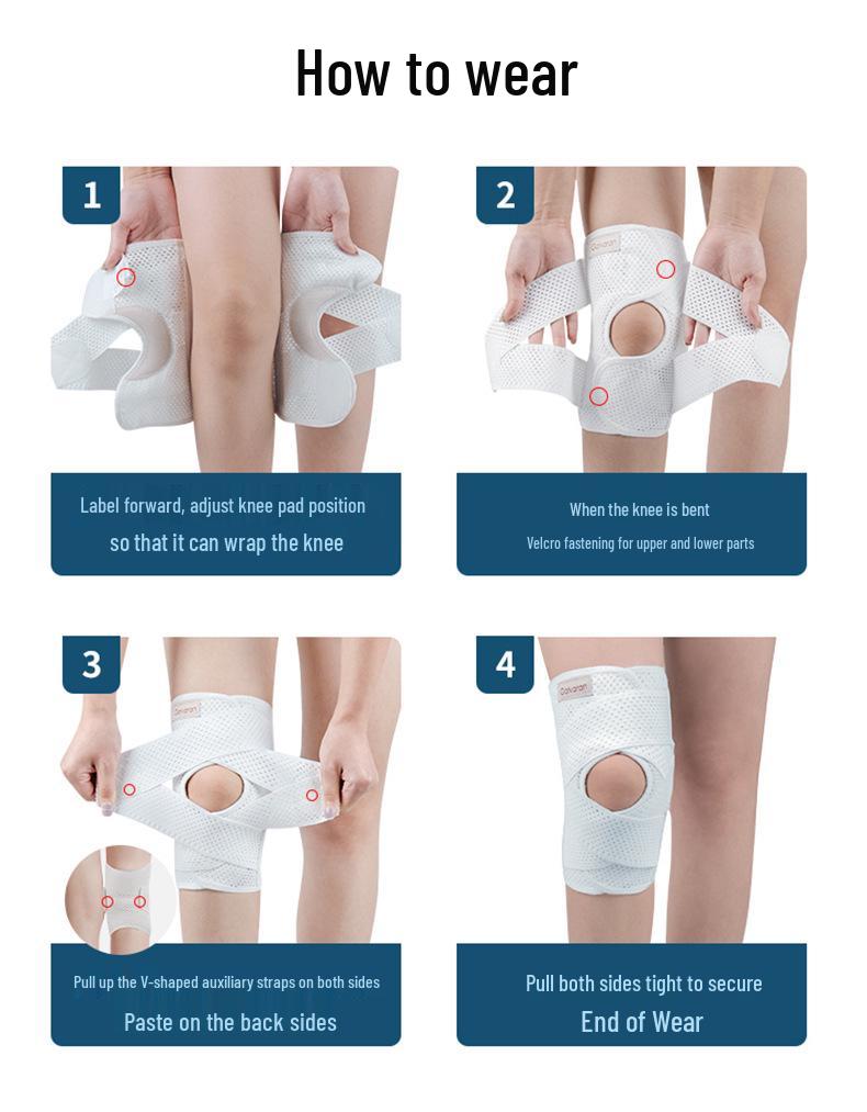 Summer Sports Knee Sleeve: Adjustable Meniscus Support for Basketball, Cycling, and Running.