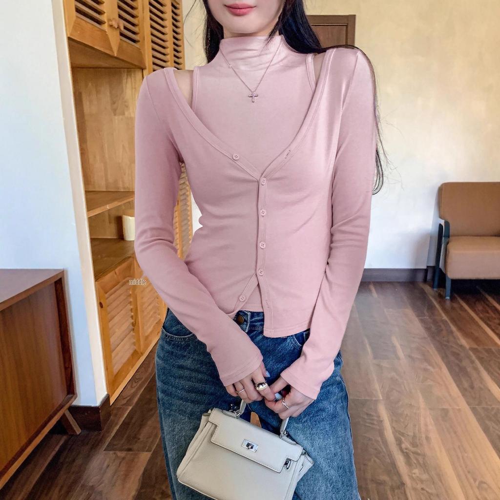 European-Style Women's 2-Piece Sleeveless Vest and Cardigan Set for Autumn/Winter 2025