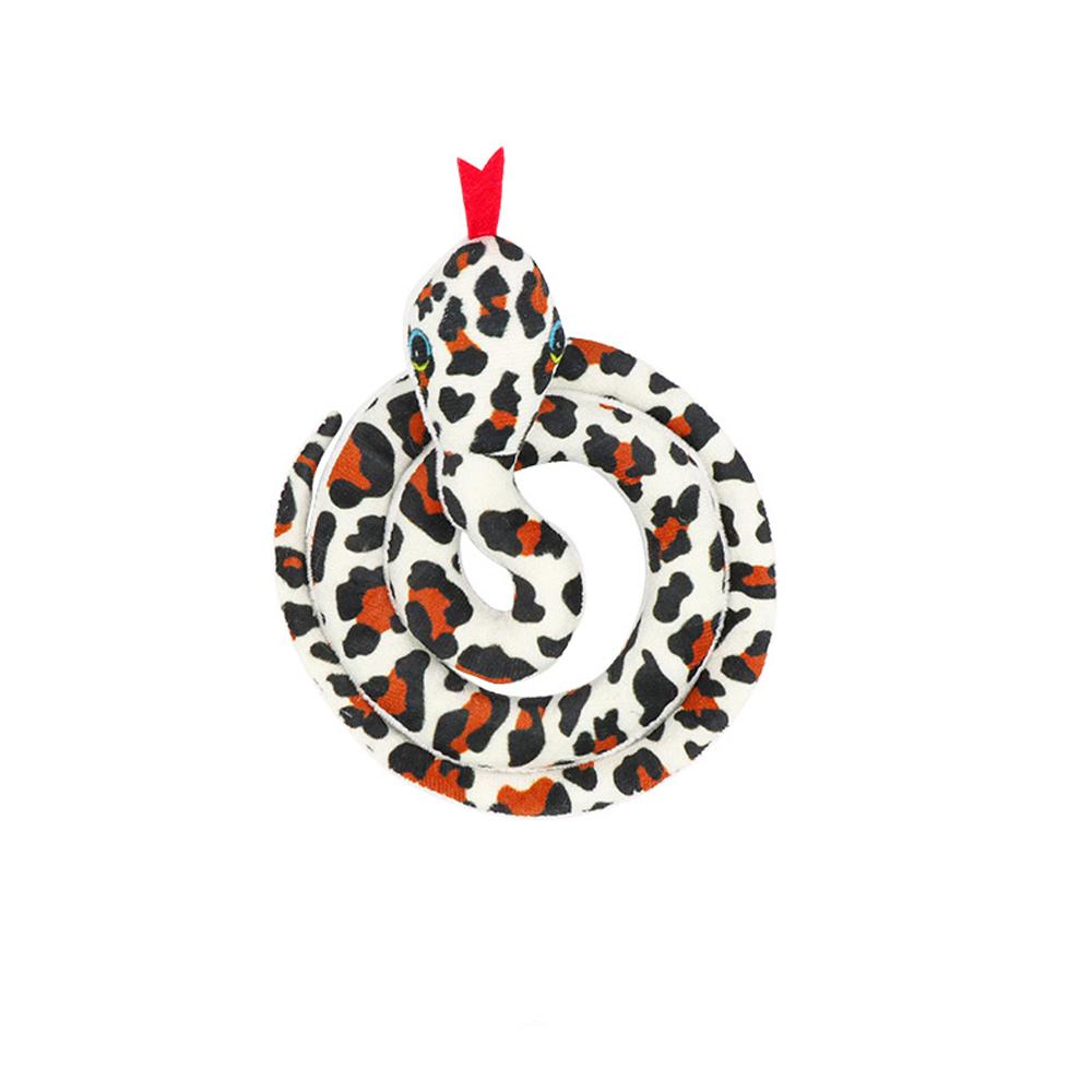

Imitation Snake Funny Cat Toy Plush Simulation Snake Catnip Rattle Paper Sounding Interactive Nibbling Pet Toys белый