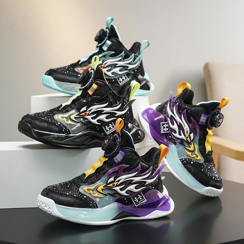 2025 Boys' Basketball Shoes: Non-slip, Autumn/Winter Style, Perfect for Training & Running, for Kids & Students.