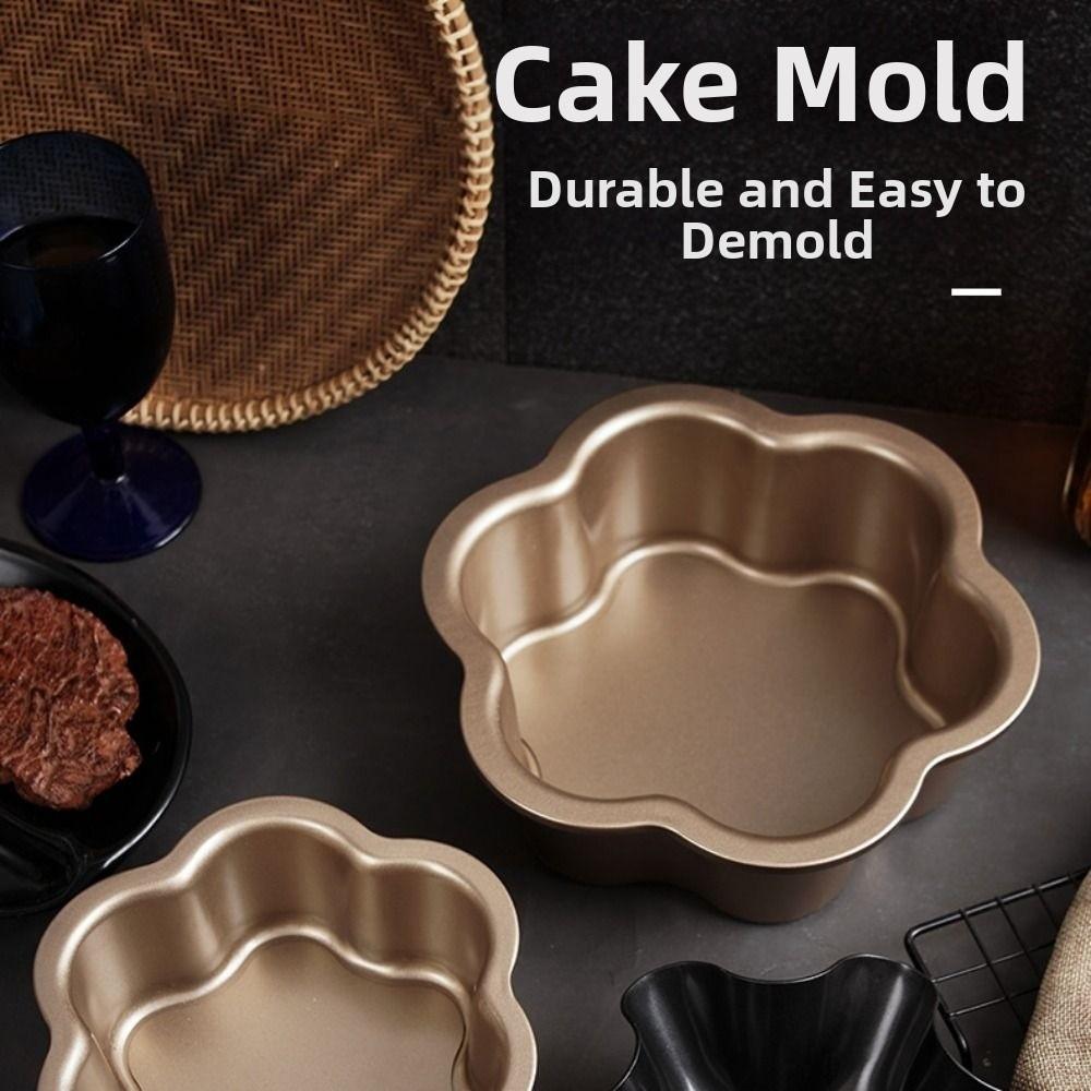 6/8inch Floral Shape Cake Pan Anti-rust Carbon Steel Bread Mold Durable Sponge Cake Mold  Household