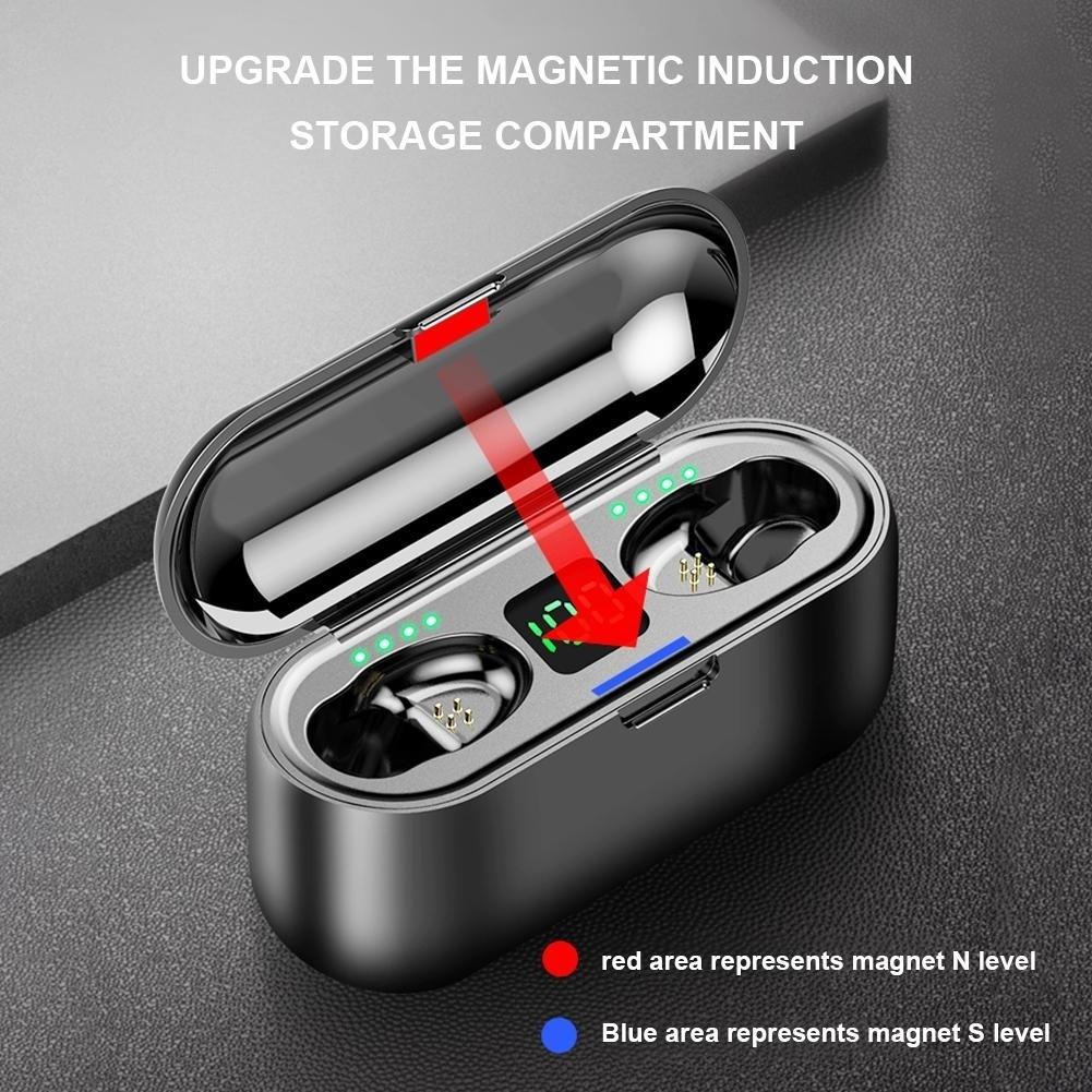 Buy F9 TWS Bluetooth 5.0 Headphone Stereo Wireless Earbuds Sport Earphone  Handsfree Gaming Headset at affordable prices — free shipping, real reviews  with photos — Joom
