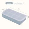 4/6/8 Grid Ice Cube Tray Silicone Ice Cube Moulds  Pot Base Packaging Box With/Without Lids Reusable Square Ice Cube Mould