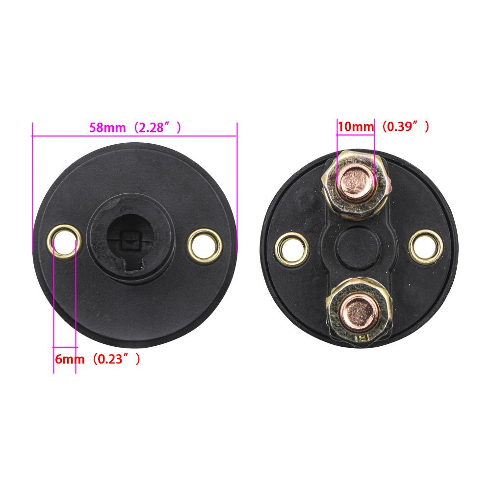 Car Accessories For Truck Boat Marine ATV Power Isolator Car Battery Disconnect Switch Cut Off Kill Switch 2 Removable Keys