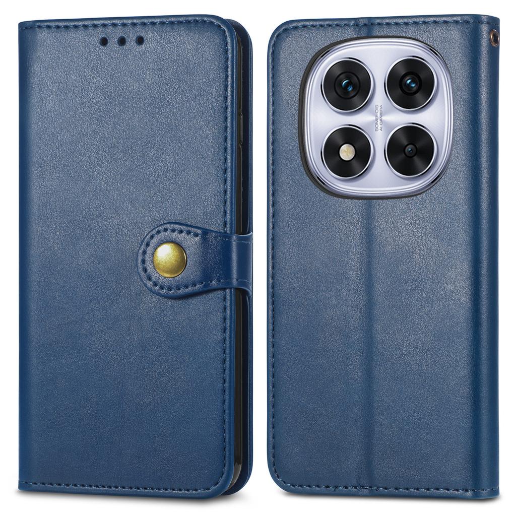 For Xiaomi Poco M8 Pro 5G/Redmi Note 15 Pro+ 5G (Global) Case Wallet Stand Leather Phone Cover with Wrist Strap